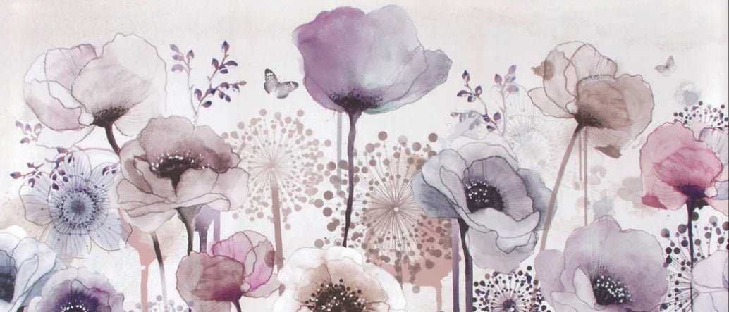Papel pintado Fleur Parme