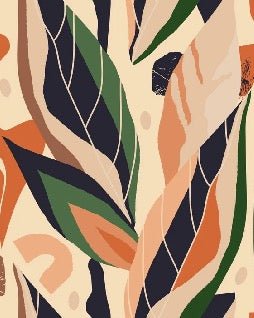 Papel pintado vegetal abstracto