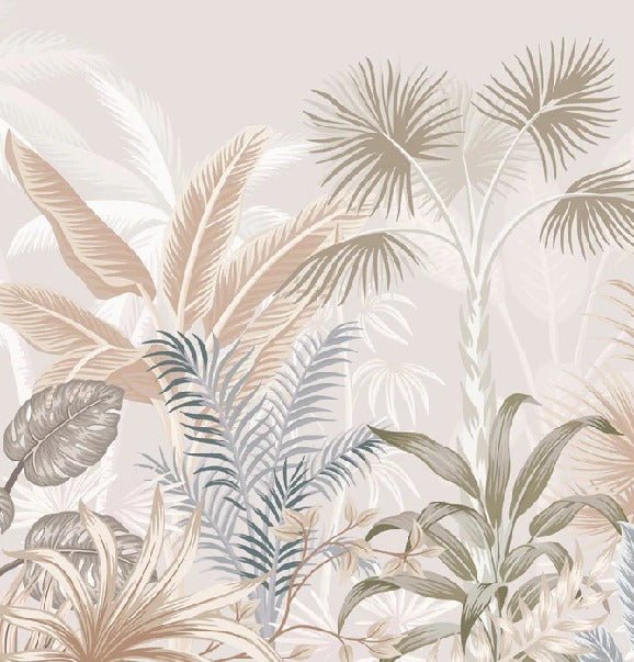 Papel pintado Panorámica de la jungla de terracota