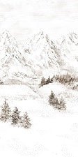 Papel pintado Montaña de los Alpes