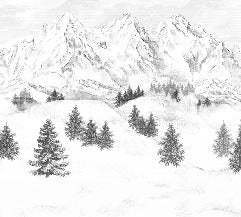 Papel pintado de la montaña de Chamonix