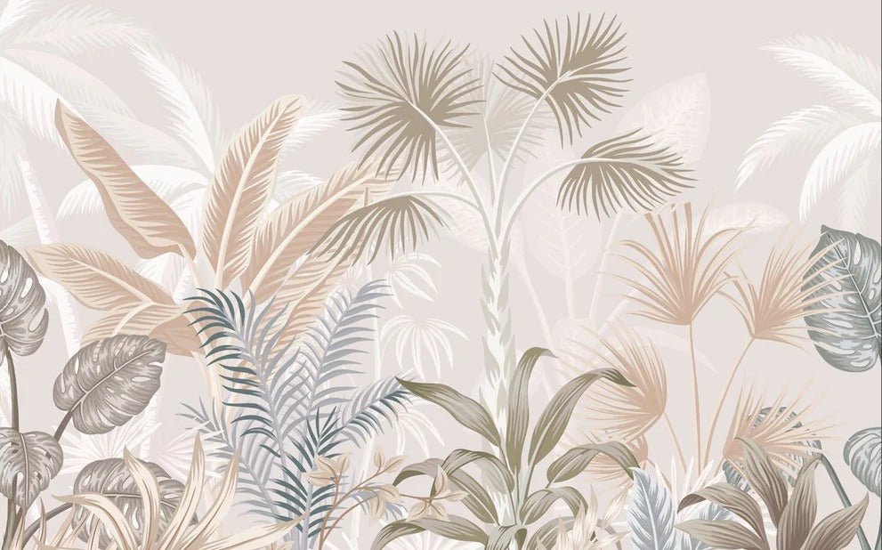 Papel pintado Panorámica de la jungla de terracota