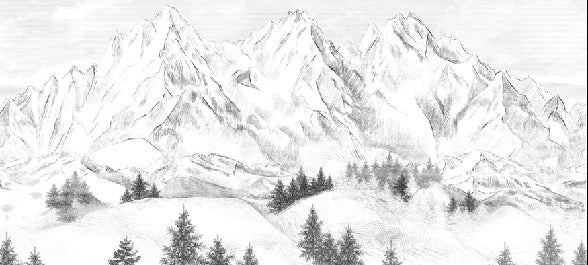 Papel pintado de la montaña de Chamonix