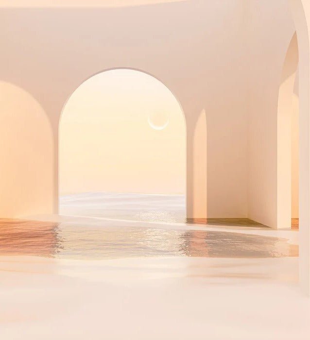 Papel pintado arco panorámico puesta de sol