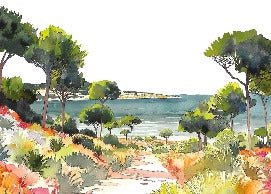 Papel pintado panorámico de verano