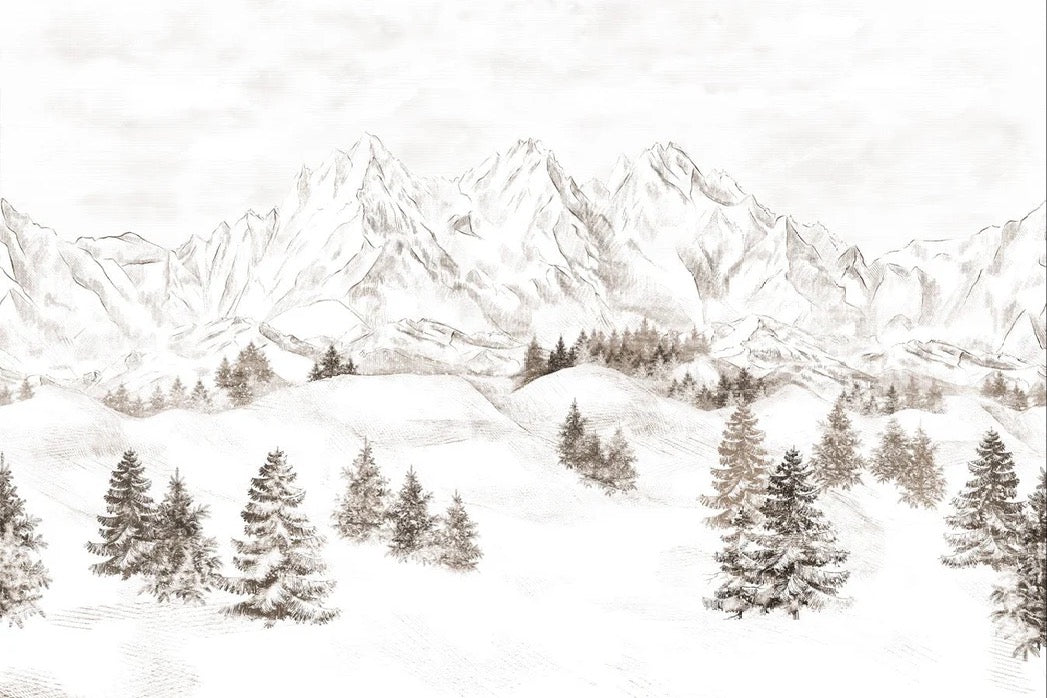 Papel pintado Montaña de los Alpes