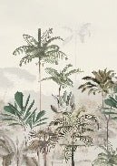 Papier peint panoramique jungle eden vert