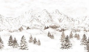 Papier peint montagne massif des Alpes, XXL, tendance