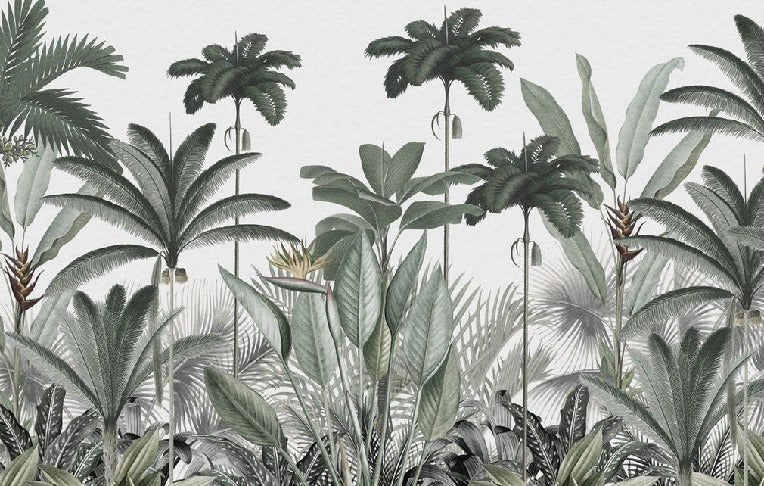 Papel pintado Árbol de la selva panorámico