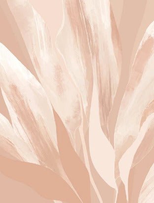 Papel pintado de tela floral nude