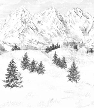 Papel pintado de la montaña de Chamonix