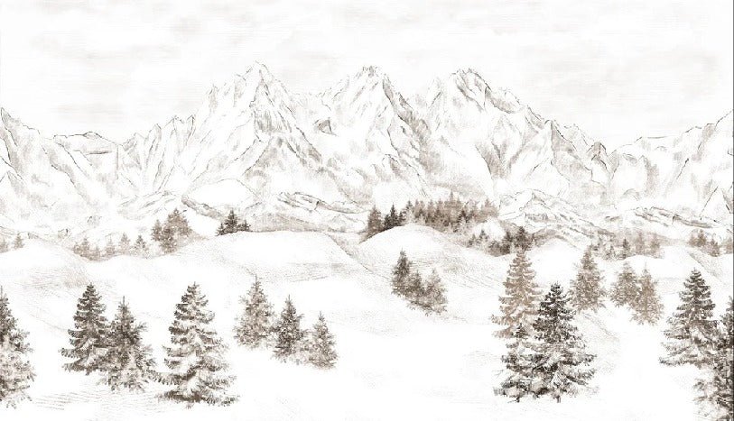 Papel pintado Montaña de los Alpes