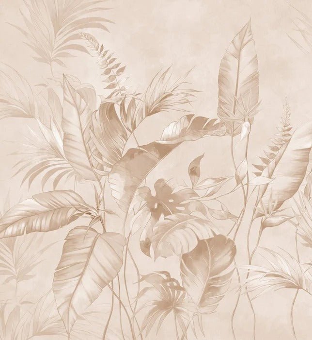 Elegante papel pintado selva polvorienta
