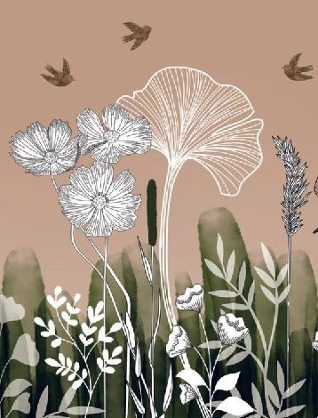 Papier peint panoramique floral addict