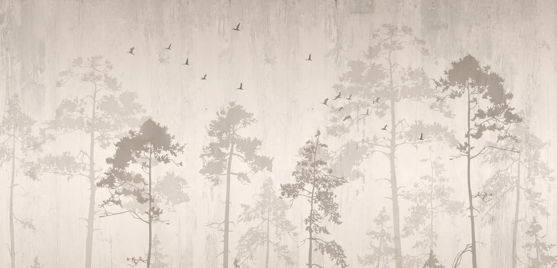 Papier peint restaurant forêt automnale, XXL, tendance