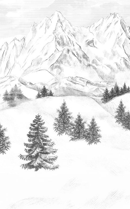 Papel pintado de la montaña de Chamonix