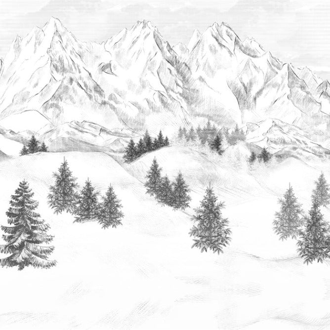 Papel pintado de la montaña de Chamonix