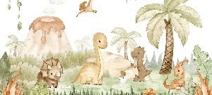 Fondo de dinosaurios bebés en el parque