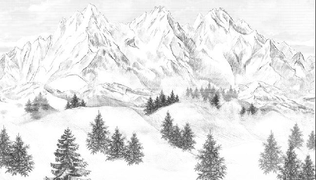 Papel pintado de la montaña de Chamonix