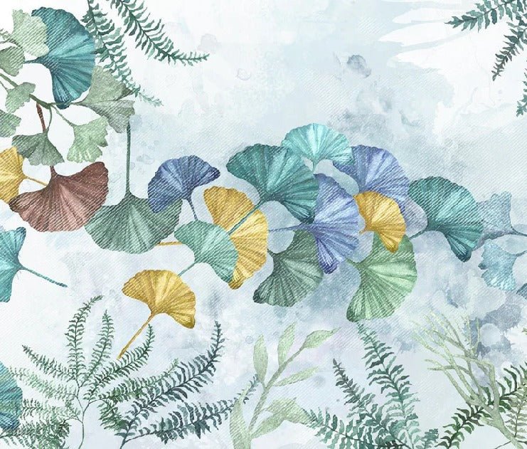Papel pintado panoramico ginkgo biloba japon