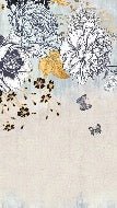 Papel pintado floral retro