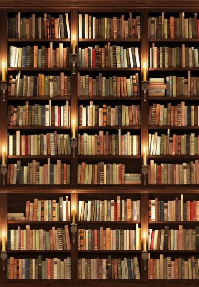 Papel pintado trampantojo Authentique Bibliothèque