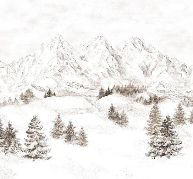 Papel pintado Montaña de los Alpes