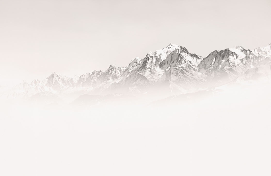 Papier peint matin brumeux Mont Blanc, XXL, tendance
