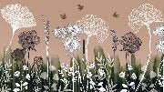 Papel pintado panorámico Floral addict
