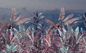 Papel pintado panorámico botánico