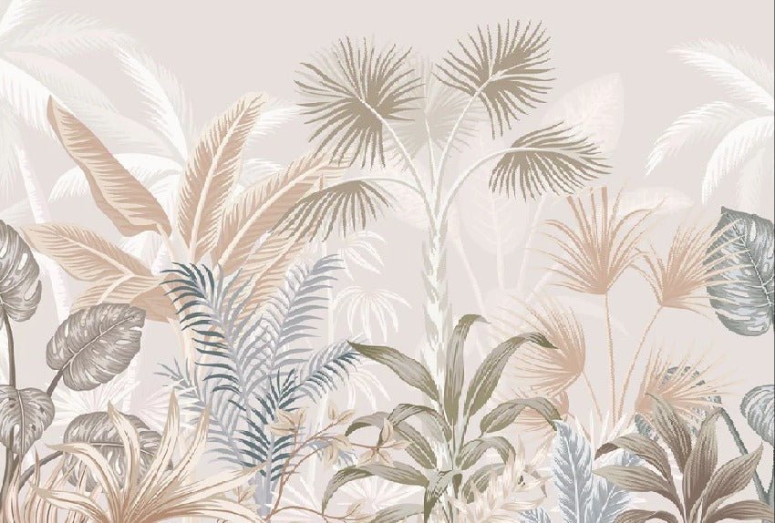 Papel pintado Panorámica de la jungla de terracota