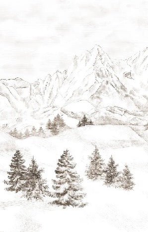 Papel pintado Montaña de los Alpes