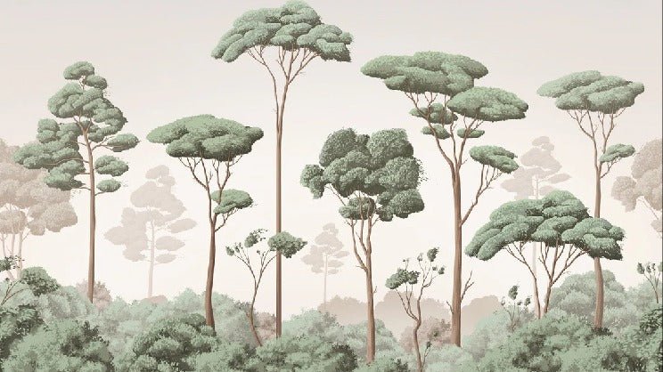 Papier peint brise légère pinède, XXL, tendance