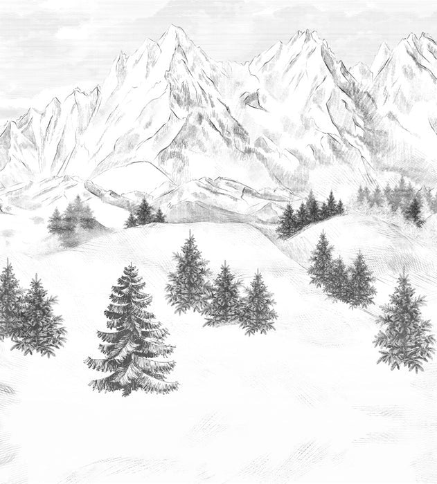 Papel pintado de la montaña de Chamonix