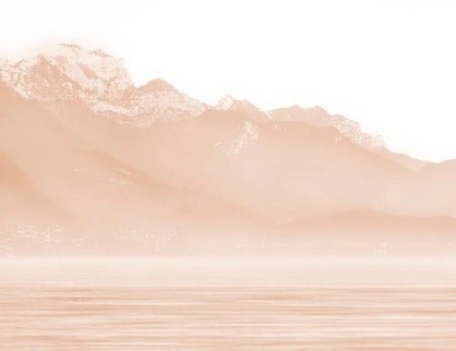 Papier peint Annecy et son lac paisible terracotta, XXL, tendance