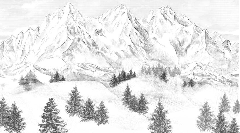 Papel pintado de la montaña de Chamonix