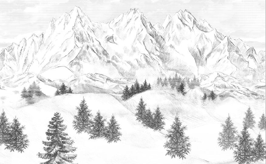 Papel pintado de la montaña de Chamonix