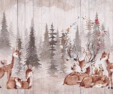 Papel pintado dormitorio infantil douces biches