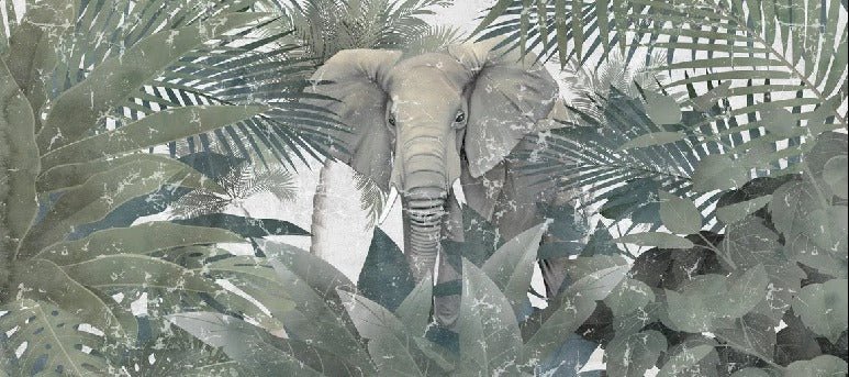 Papel pintado Elefante amazónico