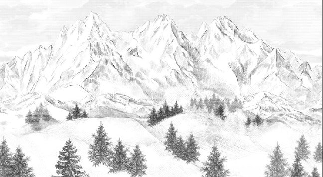 Papel pintado de la montaña de Chamonix