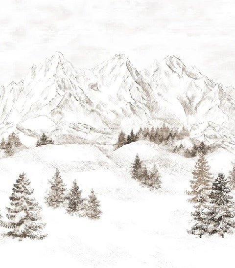 Papel pintado Montaña de los Alpes