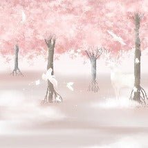 Papel pintado Dulces sueños en el bosque