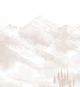 Papel pintado panorámico Aravis beige