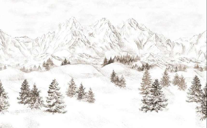 Papel pintado Montaña de los Alpes