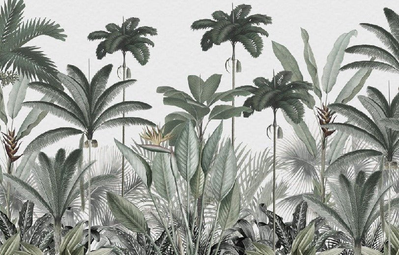 Papel pintado Árbol de la selva panorámico