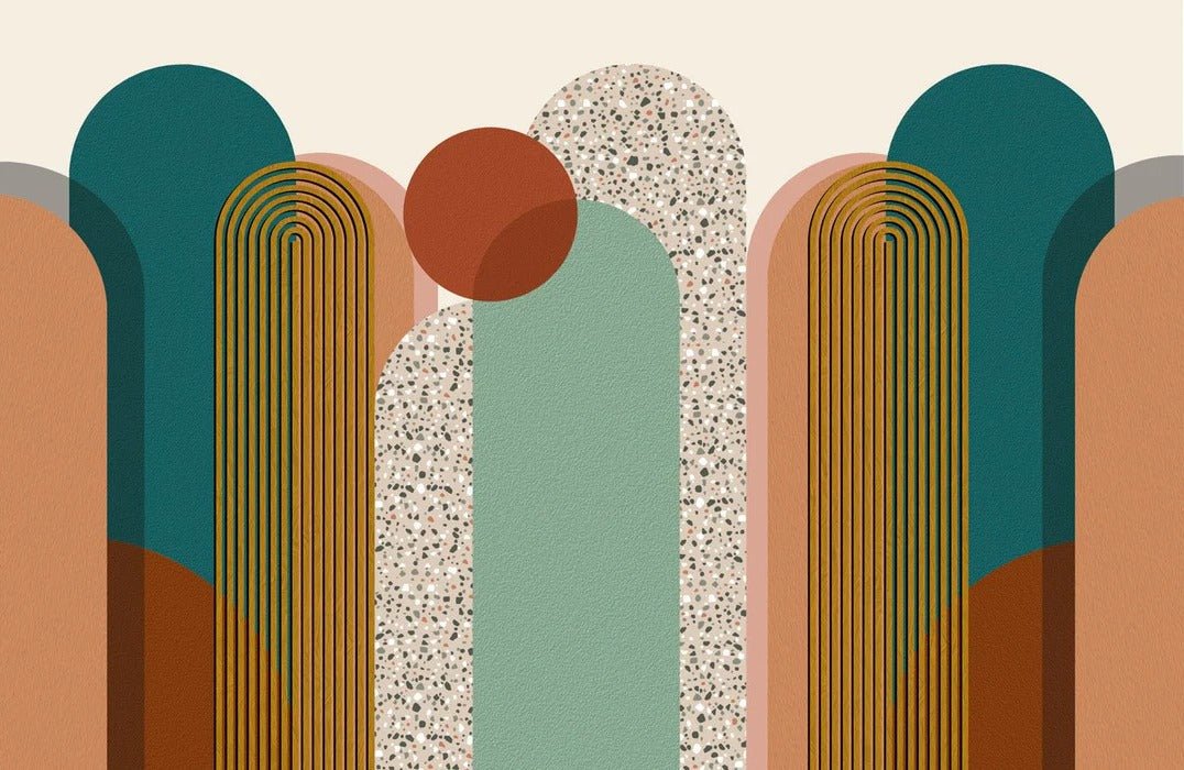 Papel pintado tendencia gráfica Art pop deco