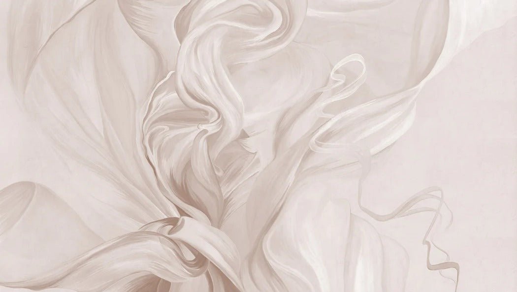 Papier peint contemporain – sublime flow sepia