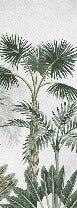 Papel pintado Selva de árboles exóticos