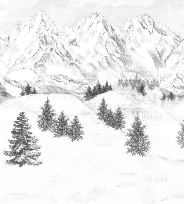 Papel pintado de la montaña de Chamonix