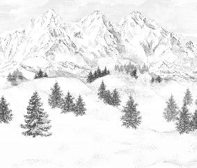 Papel pintado de la montaña de Chamonix